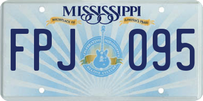 MS license plate FPJ095