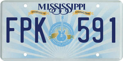 MS license plate FPK591