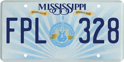 MS license plate FPL328