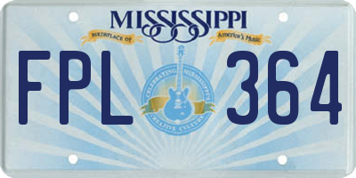 MS license plate FPL364
