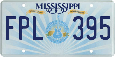 MS license plate FPL395
