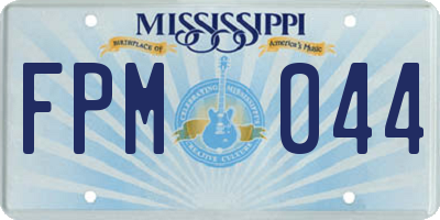 MS license plate FPM044