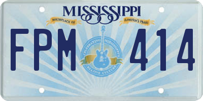 MS license plate FPM414