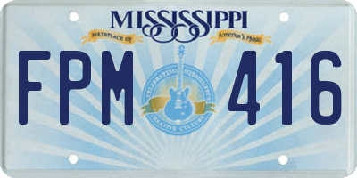 MS license plate FPM416