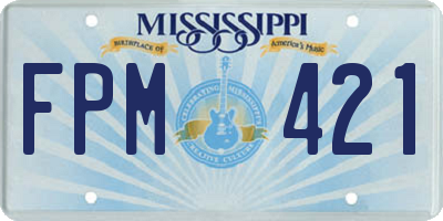 MS license plate FPM421