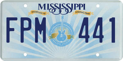 MS license plate FPM441