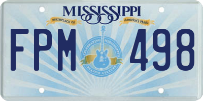 MS license plate FPM498