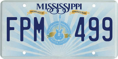 MS license plate FPM499