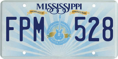 MS license plate FPM528
