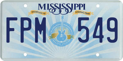 MS license plate FPM549