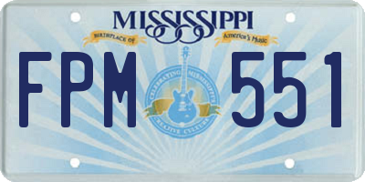 MS license plate FPM551