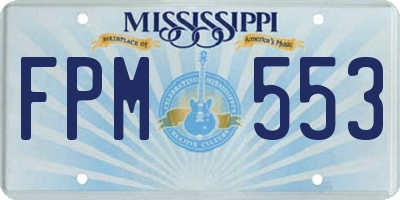 MS license plate FPM553
