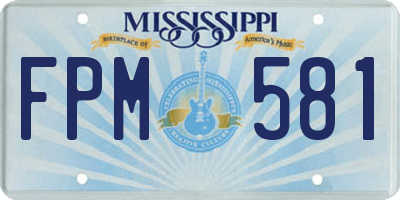 MS license plate FPM581