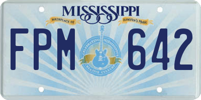 MS license plate FPM642
