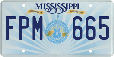 MS license plate FPM665