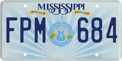 MS license plate FPM684