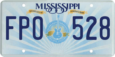 MS license plate FPO528