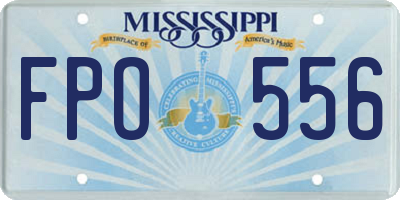 MS license plate FPO556