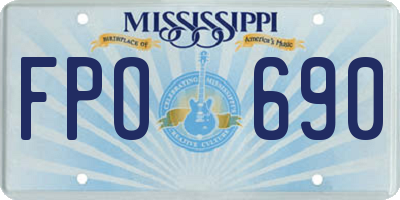 MS license plate FPO690