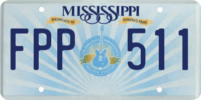 MS license plate FPP511