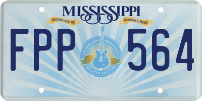 MS license plate FPP564