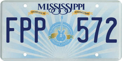 MS license plate FPP572