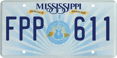 MS license plate FPP611
