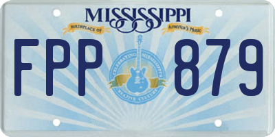 MS license plate FPP879