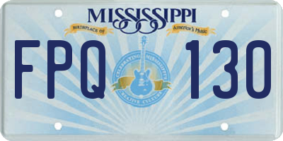 MS license plate FPQ130