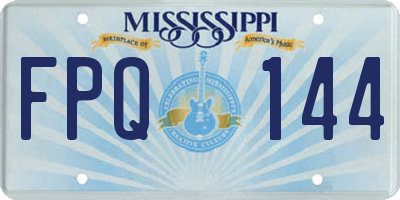 MS license plate FPQ144
