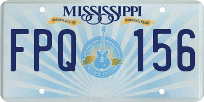 MS license plate FPQ156