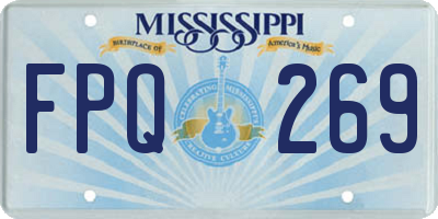 MS license plate FPQ269