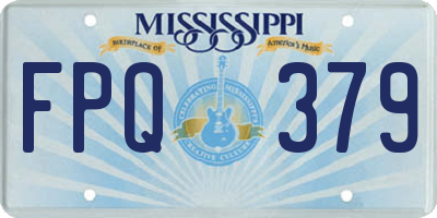 MS license plate FPQ379