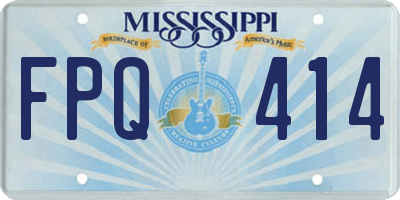 MS license plate FPQ414
