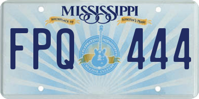 MS license plate FPQ444