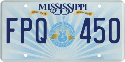 MS license plate FPQ450