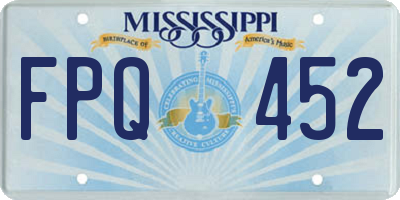 MS license plate FPQ452