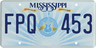 MS license plate FPQ453