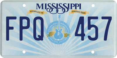 MS license plate FPQ457