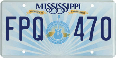 MS license plate FPQ470