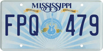 MS license plate FPQ479