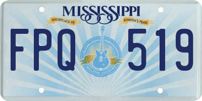MS license plate FPQ519