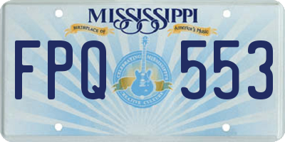 MS license plate FPQ553