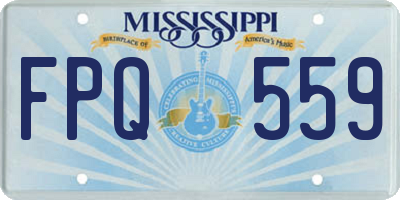 MS license plate FPQ559