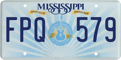 MS license plate FPQ579