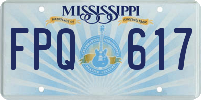 MS license plate FPQ617