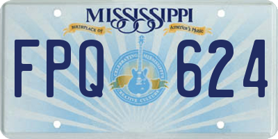 MS license plate FPQ624