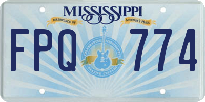 MS license plate FPQ774