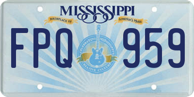 MS license plate FPQ959
