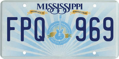 MS license plate FPQ969